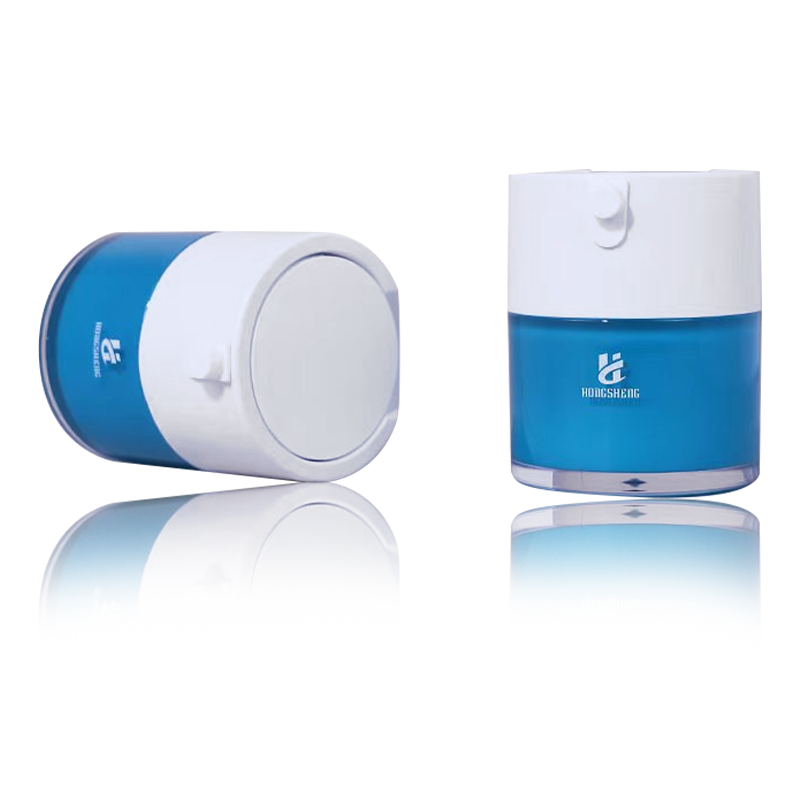 HS-036 Modrá 30G 1oz plastová akrylová kozmetická nádoba Nádoby na krém Plastová nádoba na sérum na kozmetiku a starostlivosť o pleť